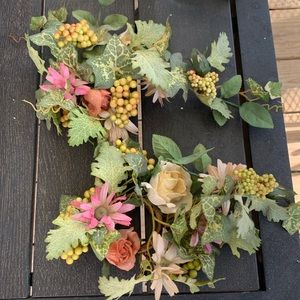 A pair of candle rings